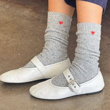 Load image into Gallery viewer, Embroidered Heart Socks