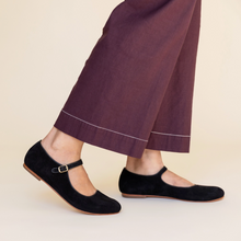 Load image into Gallery viewer, Jane Suede Mary Jane Flats