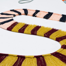 Load image into Gallery viewer, Patchwork Stripe Fringe Garland