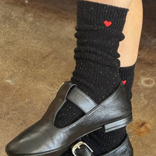 Load image into Gallery viewer, Embroidered Heart Socks
