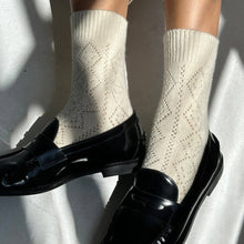 Load image into Gallery viewer, Cashmere Pointelle Socks
