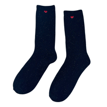 Load image into Gallery viewer, Embroidered Heart Socks
