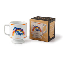 Load image into Gallery viewer, Rise &amp; Sigh Pedestal Mug
