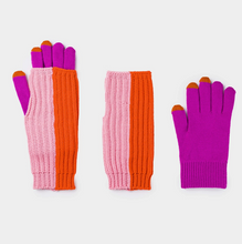 Load image into Gallery viewer, Chunky Colorblock 2-in-1 Gloves

