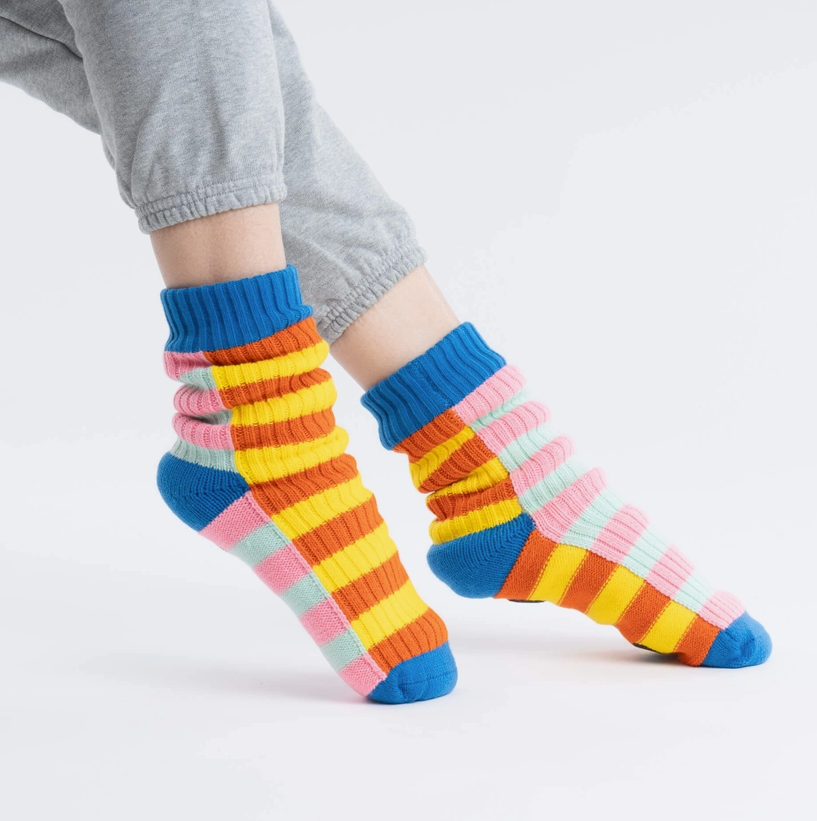 Super Stripe Knit House Socks