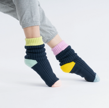 Load image into Gallery viewer, Super Stripe Knit House Socks
