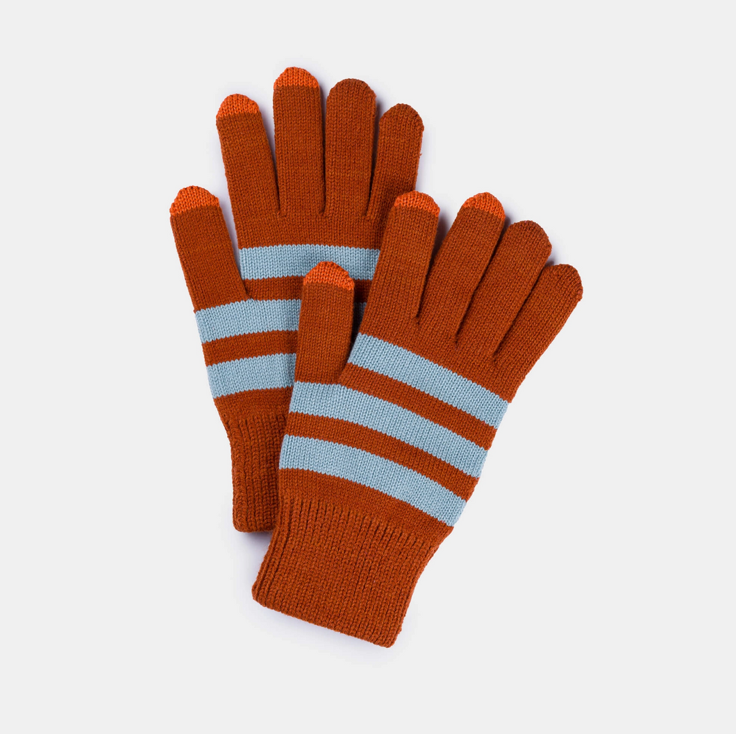 Striped Touchscreen Gloves