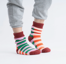 Load image into Gallery viewer, Super Stripe Knit House Socks
