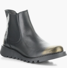 Load image into Gallery viewer, Salv Gold and Black Leather Boot
