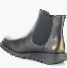 Load image into Gallery viewer, Salv Gold and Black Leather Boot
