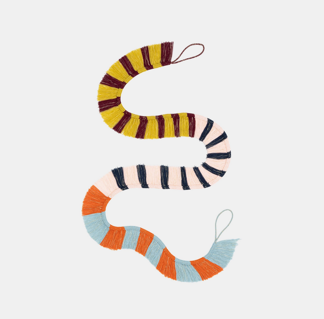 Patchwork Stripe Fringe Garland