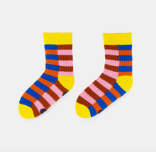 Load image into Gallery viewer, Super Stripe Knit House Socks
