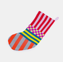 Load image into Gallery viewer, Pattern Patch Holiday Stocking
