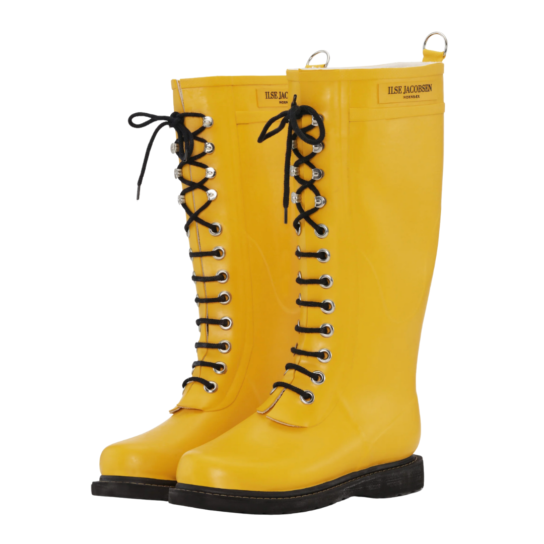 Ilse Jacobsen - Knee High Rubber Boots in Atmosphere – Blond